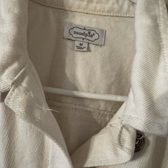 Mud Pie white denim Jacket - Picture 3 of 3